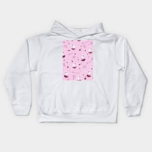 Magic moments with cute bunnies light pink Kids Hoodie